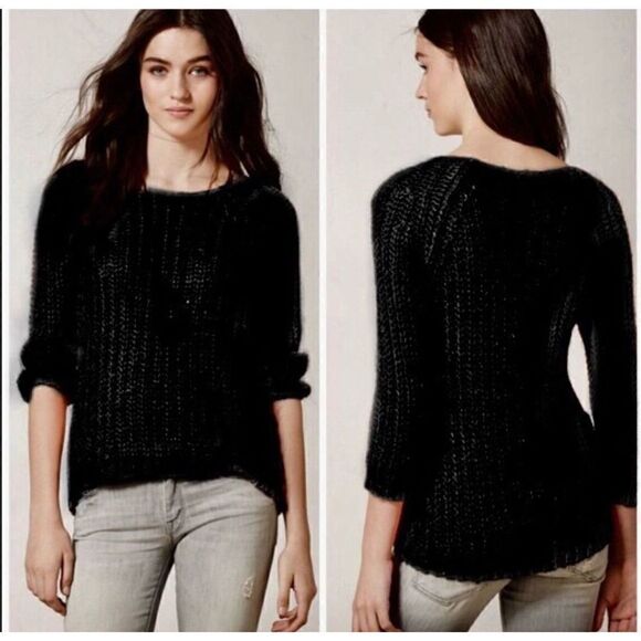 Anthropologie Knitted & Knotted Pullover Sweater with Sequins - Picture 1 of 12